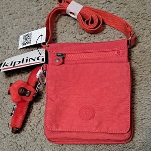 Kipling Berry Blitz Crossbody Bag with Fun Monkey Keychain